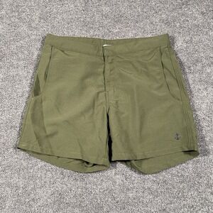 Retromarine New York Swim Trunks Board Shorts Mens Medium Mesh Lined Olive Green